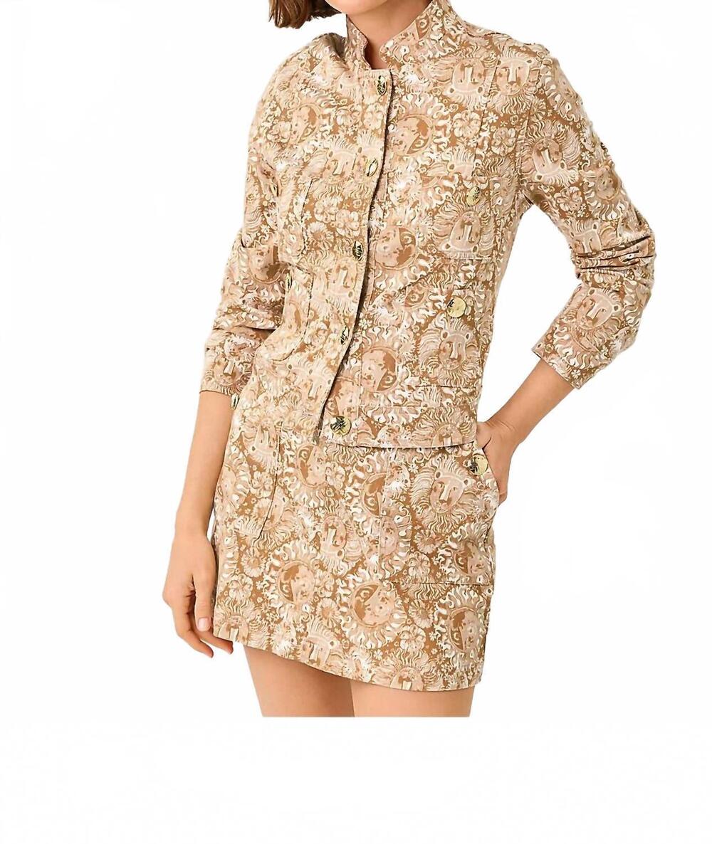 NEW LILLY PULITZER shepa denim jacket in iced latte lil jims stuff